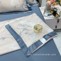 Printed and washed tencel bedding sets